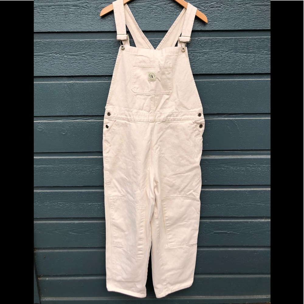 Hey Gang women’s knee patch overalls // natural
